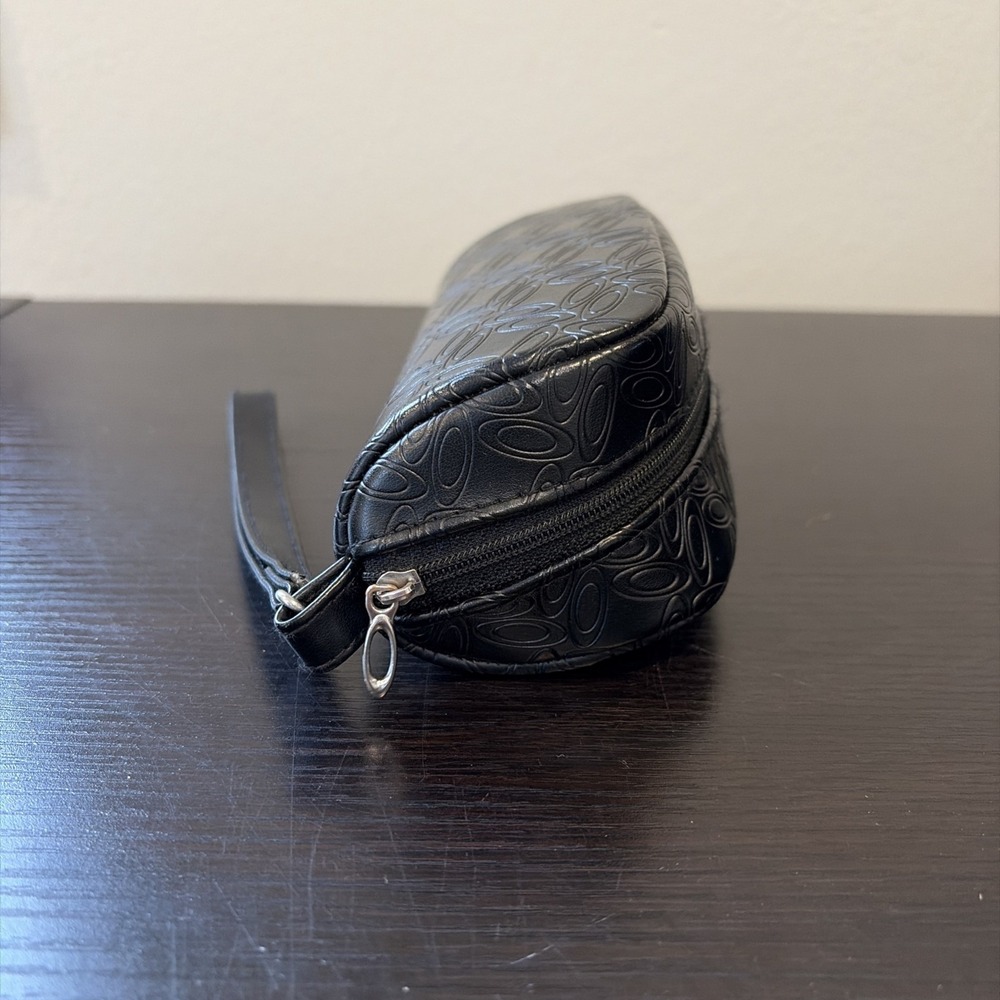 Oakley Soft Shell Case Zip Glasses Sunglasses Black Logo Wristlet Strap - Picture 3 of 5
